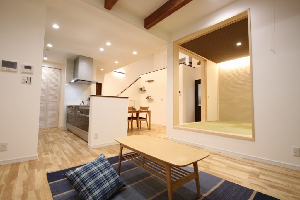 スキップフロアのある平屋のお家