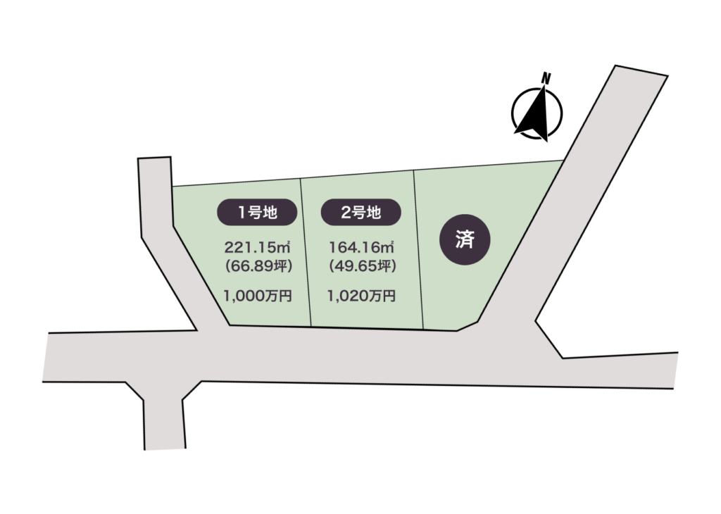 ハミングタウン坂上 Ⅰ 分譲地 3区画